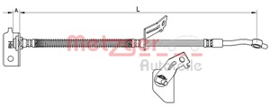 Bremseslange, Framaksel venstre, HYUNDAI ix20, 58731-1K000