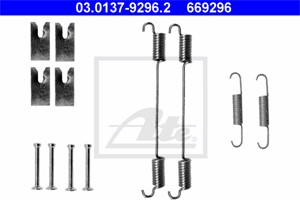 Tilbehørsett, bremsesko, Bakaksel, FIAT,LANCIA,OPEL,VAUXHALL, 16 08 015, 20 86 030, 77363945, 95512094, 95515111, 9947691
