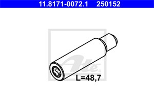 Styrebolt, bremseklave, Bakaksel, MERCEDES-BENZ, 000 421 10 18, A 000 421 10 18
