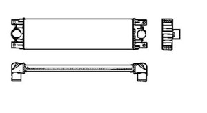 Ladeluftkjøler, OPEL,RENAULT,VAUXHALL, 203 320 02 73 S1, 203 320 02 73, 203 322 03 44, 4500847, 7701043695, 9161147, A203 322 03 44
