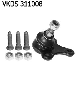 Bærekule, Framaksel venstre, Nede, SEAT,VW,SKODA,AUDI, 1K0 407 365 B, 1K0 407 365 C, 1K0 407 365 E, 1K0 407 365 G