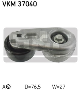 Strammerull, kilerem med ribber, Høyre, Senter, JAGUAR,LAND ROVER, AJ88003, C2C36146, C2S11662, C2S45579, PQG 500030