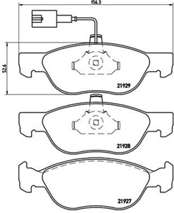 Bremseklosser sett, ALFA ROMEO 145, 146, FIAT BARCHETTA, BRAVA, BRAVO I, MAREA, MAREA Weekend, LANCIA DEDRA, DEDRA SW, DELTA II, 7175304