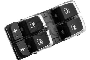 Bryter, vindusløfter, Foran venstre, AUDI A6 Allroad C7, A6 C7, A6 C7 Avant, A7 Sportback, Q3, 4G0 959 851, 4GD 959 851 B