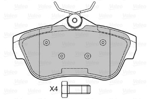 Bremseklosser sett, Bakaksel, CITROËN,FIAT,PEUGEOT,TOYOTA, 1611839580, 425367, 4253-67, 425368, 4253-68, 425497, 4254-97, 71770052, 7736