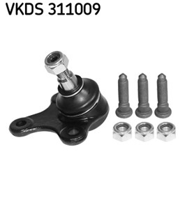 Bærekule, Framaksel høyre, Nede, SEAT,VW,SKODA,AUDI, 1K0 407 366 B, 1K0 407 366 C, 1K0 407 366 E, 1K0 407 366 G