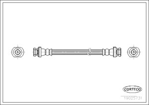 Bremseslange, Foran eller bak, NISSAN, 4620489914, 4621040R00, 4621061A00, 4621401A14