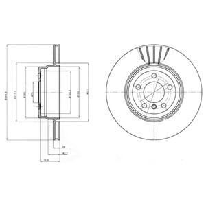 Bremseskive, BMW X5 [E70, F15, F85], X6 [E71, E72, F16, F86], 3421 6771 971, 3421 6793 246, 3421 6886 480, 34216793246, 34216886480