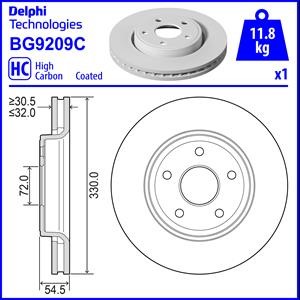 Bremseskive, JEEP GRAND CHEROKEE IV, 52124762AB, 52124762AC, 52124762AD