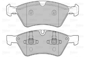 Bremseklosser sett, Framaksel, MERCEDES-BENZ, 0044204020, 1644200820, 1644201820, 44204020