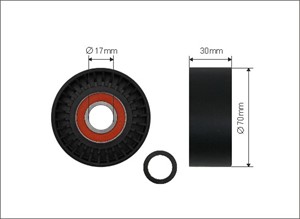 Strammerull, kilerem med ribber, BMW, 11 28 7 582 946, 11287582946