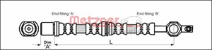 Bremseslange, Foran, Høyre, Venstre, NISSAN,TOYOTA, 90947-02454, 90947-02455