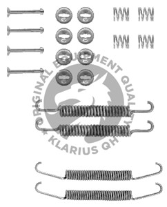 Tilbehørsett, bremsesko, Bakaksel, Framaksel, ABARTH,FIAT,LANCIA,SEAT,YUGO