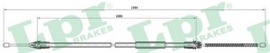 Kabel, parkeringsbremse, Bak, Høyre, Venstre, RENAULT MEGANE Scenic, SCÉNIC Minibus, minivan I, 7700424468, 7700834655