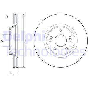Bremseskive, Framaksel, HYUNDAI,KIA, 51712C2000, 51712D7000, 51712J9100, S51712D7000E