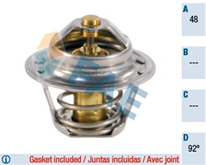 Termostat, kjølemiddel, DAEWOO,OPEL,VAUXHALL, 03038094, 1338052, 90200836
