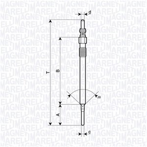 Glødeplugg, CHRYSLER GRAND VOYAGER V, DODGE NITRO, JEEP CHEROKEE, WRANGLER III, 12625507, 68029 497AA, 68092635AA