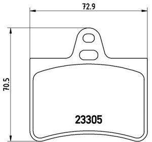 Bremseklosser sett, CITROËN C5 I, C5 II, C5 Break I, C5 Break II, C5 Break III, C5 Skåp / kombi, 1617257280, 425217, 425290, 425334, E17
