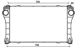Ladeluftkjøler, TOYOTA AURIS, AURIS Kombi, AVENSIS Kombi, AVENSIS Sedan, COROLLA Sedan, VERSO, VERSO VAN, 179400R040, 350430, 56820-4A60