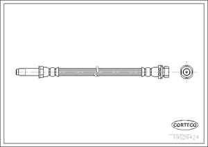 Bremseslange, Bakaksel, FORD MONDEO Turnier I, MONDEO Turnier II, 6758587, 93BB2282CA