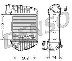 Ladeluftkjøler, Høyre, AUDI A6 Allroad C6, A6 C6, A6 C6 Avant, 4F0145806R, 4F0145806T