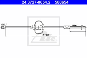 Kabel, parkeringsbremse, Foran, FORD FOCUS I, FOCUS Sedan I, FOCUS Skåp / kombi I, FOCUS Turnier I, 1228027