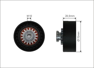 Strammerull, kilerem med ribber, CITROËN C15 Kombi, C15 Skåp/stor limousine, 5751.85, 575185, 96 399 167, 96399167