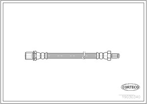 Bremseslange, Bakaksel, Foran eller bak, Kjøretøysiden, DAIHATSU,TOYOTA, 9694032805, 9694032855