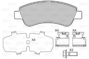 Bremseklosser sett, Framaksel, CITROËN,DS,OPEL,PEUGEOT, 1614005880, 1637014580, 425238, 4252-38
