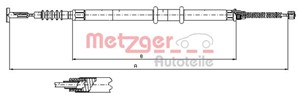 Kabel, parkeringsbremse, Bak, Bakre venstre, Venstre, FIAT MULTIPLA, 0000046511039, 46511039, 46757058