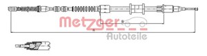 Kabel, parkeringsbremse, Bak, Høyre bak, Høyre, OPEL VECTRA A, VECTRA A Halvkombi, 522596, 522602, 522620, 90334824, 90421704, 90495223