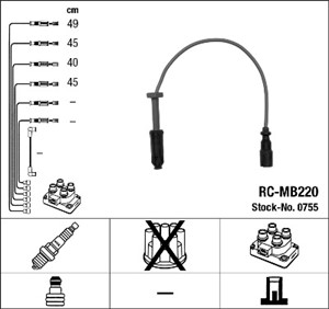 Tennledningssett, MERCEDES-BENZ C-KLASS [W202], C-KLASS T-Model [S202], E-KLASS T-Model [S124]