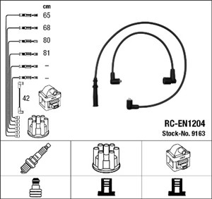 Tennledningssett, NISSAN PICK UP, PRAIRIE, SILVIA, STANZA, STANZA Hatchback, 22450-15R25, 22450-21F26, 22450-D1127