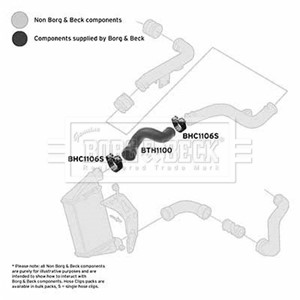 Ladeluftslange, Senter, Øvre, AUDI A4 B5, A4 B5 Avant, VW PASSAT B3/B4, PASSAT B3/B4 Variant, PASSAT B5, PASSAT B5 Variant, 058145856A,