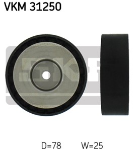 Styrerulle-kileribberem, VW TRANSPORTER Buss IV, TRANSPORTER Flak/chassi IV, TRANSPORTER Skåp IV, 074 145 278 C