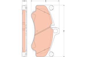 Bremseklosser sett, Framaksel, PORSCHE 911, 911 Cabriolet, 997 351 947 00, 997 351 947 01