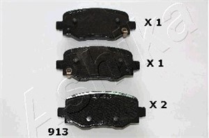 Bremseklosser sett, Bakaksel, FIAT 500X, JEEP RENEGADE SUV, 77367145, 77367417