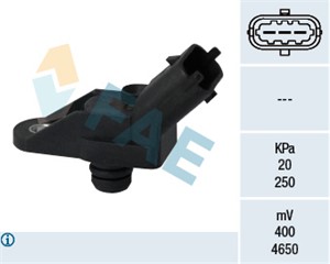 Sensor, sugerørtrykk, ALFA ROMEO,FIAT,LANCIA,VOLVO, 3R23-9U434-AA, 46468682, 60814775, 9125462, AS-318, BAT6-S701A