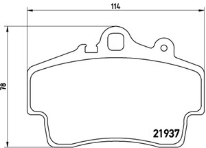 Bremseklosser sett, PORSCHE BOXSTER, CAYMAN, 98635139311, 98635193911, 98635193913, 98635193915, 98735193902, 98735193903