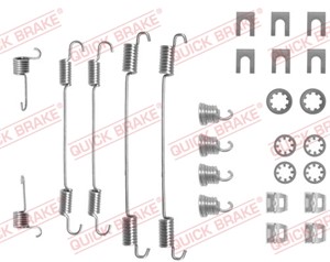 Tilbehørsett, bremsesko, Bakaksel, PEUGEOT 306, 306 Break, 306 Skåp / kombi, 405 I, 405 II, 405 Break I, 405 Break II