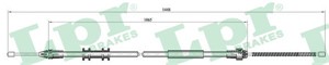 Kabel, parkeringsbremse, Bak, Venstre, NISSAN KUBISTAR Skåp, RENAULT KANGOO, KANGOO Express, 7700311700