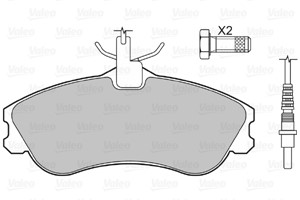 Bremseklosser sett, Framaksel, CITROËN,PEUGEOT, 425213, 4252-13, 425234, 4252-34, 425333, 4253-33, 425378, 4253-78, 425379, 4253-79, 425