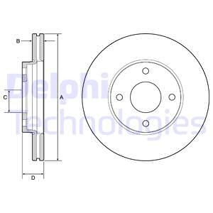Bremseskive, Framaksel, FORD FIESTA VII, FIESTA Van VII, 2095058, H1BC1125A1A