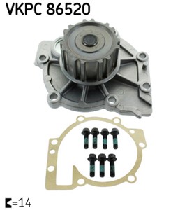 Vannpumpe, VOLVO S80 I, 272334, 8694627