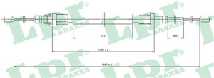 Kabel, parkeringsbremse, Bak, Høyre, Venstre, CITROËN C3 II, DS3, DS3 Cabriolet, 474660, 9671815180