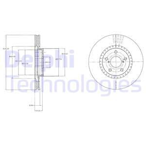 Bremseskive, Framaksel, LEXUS LS, 43512-50190, 43512-50191, 4351250210, 4351250230
