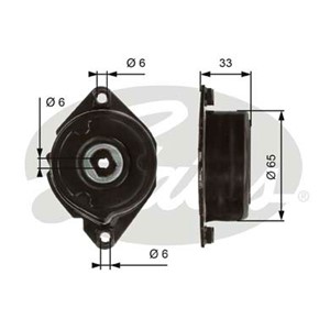 Strammerull, kilerem med ribber, BMW 3 [E46], 3 Compact [E46], 3 Coupé [E46], 3 Touring [E46], 64557787371