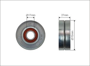 Strammerull, kilerem med ribber, NISSAN,RENAULT, 11 95 5JD 20A, 11 95 5JD 21A, 11955EE50B, 11955-EE50B, 11955ET00A, 11955-ET00A, 11955JD