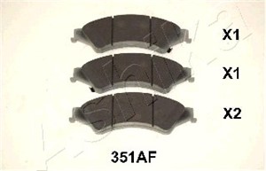 Bremseklosser sett, Framaksel, FORD RANGER, 1723410, 1723538, AB312001AB, AB312L361AB, UCYE3323Z, UCYE3323ZA