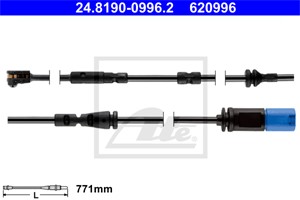 Alarmkontakt, bremsebeleggslitasje, Framaksel, BMW iX3 [G08], X3 [G01, F97], X3 Van [G01], X4 [G02, F98], 34 35 6 870 351